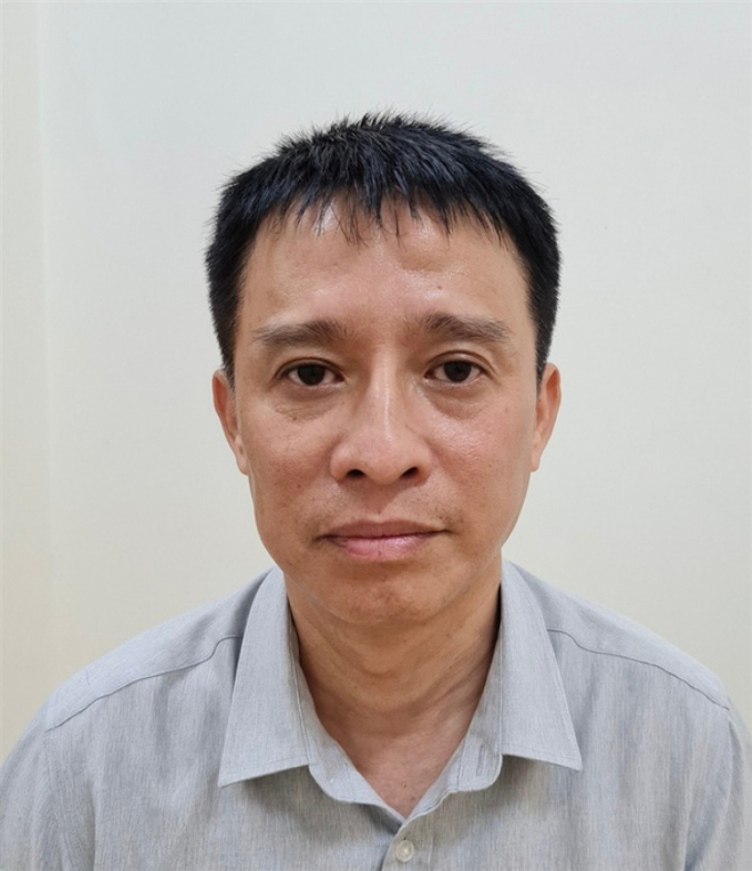 Bị can Nguyễn Thanh Hải tại cơ quan điều tra - Ảnh: Bộ CA