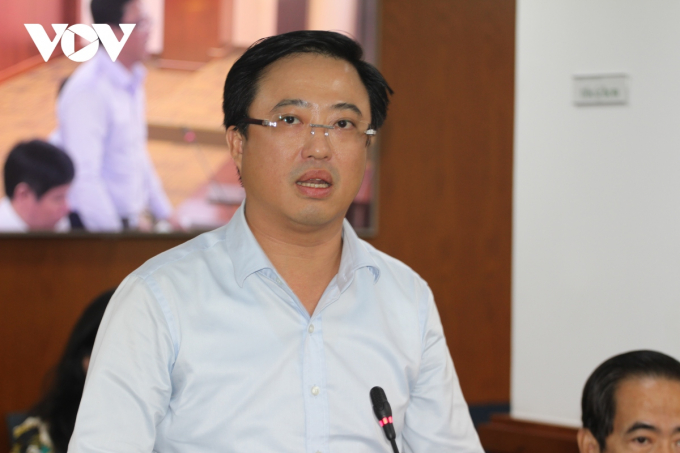 Ông Lê Huỳnh Minh Tú, Phó Giám đốc Sở Công Thương TP.HCM thông tin tại buổi họp báo chiều 20/10.
