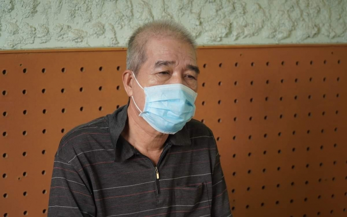 Nghi phạm Phạm Văn Đủ (59 tuổi), ngụ ấp 1B, xã Thanh Phú, huyện Bến Lức bị bắt. Ảnh: Công an cung cấp
