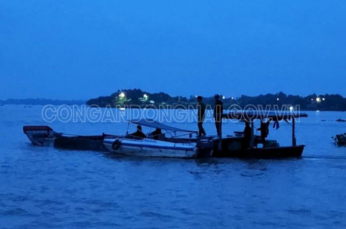 Phương tiện vận chuyển cát trái phép của ông Giang bị cơ quan công an phát hiện bắt giữ