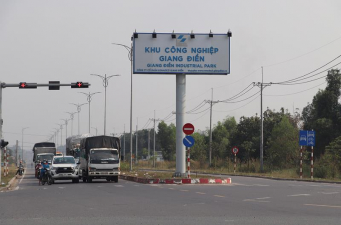 Khu công nghiệp Giang Điền, huyện Trảng Bom có một số doanh nghiệp thuê đất xây dựng nhà xưởng. Ảnh KT.