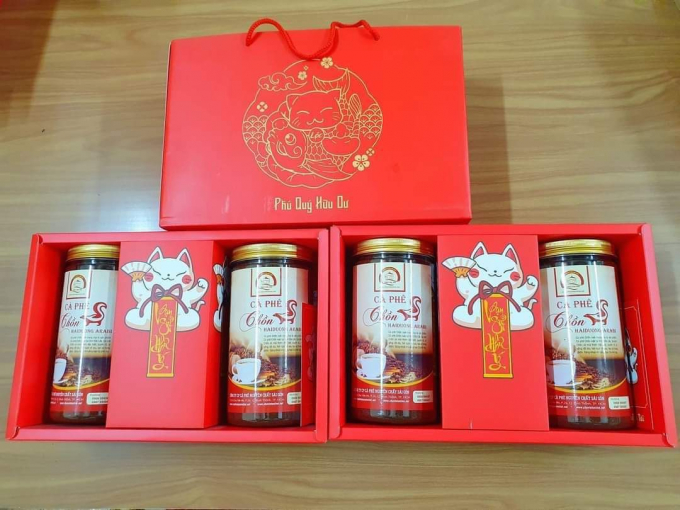 Hộp quà mèo thần tài - 2 hộp/ 3 hộp 500gr