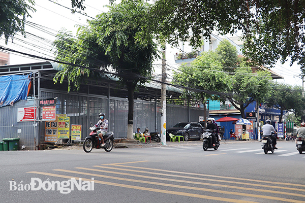 Khu đất cho HTX Bình Đa thuê trên đường Vũ Hồng Phô (P.Bình Đa, TP.Biên Hòa).