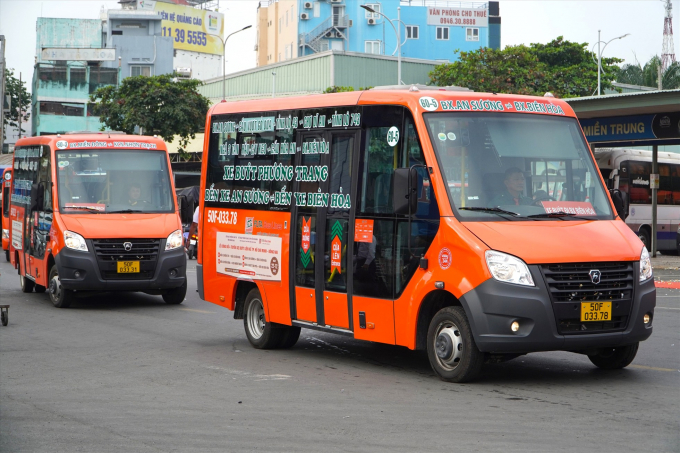 Tuyến xe buýt 60-7 (Bến xe buýt Tân Phú – Bến xe Biên Hoà). Ảnh: Minh Quân