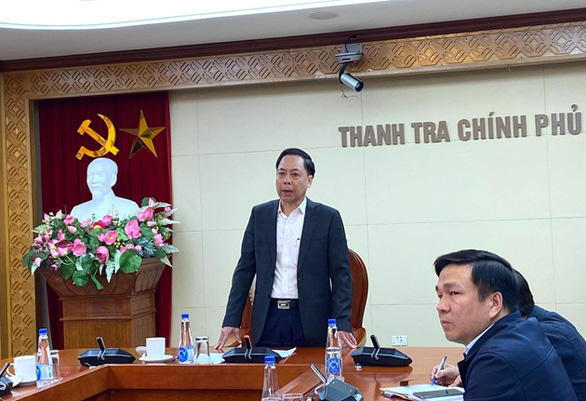 Phó tổng Thanh tra Chính phủ Trần Ngọc Liêm phát biểu chỉ đạo tại buổi công bố kết luận thanh tra - Ảnh: TTCP