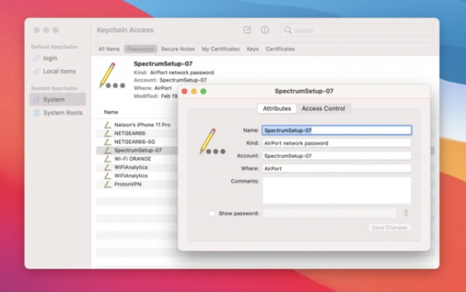 Mọi mật khẩu bạn đã nhập và lưu trên máy Mac đều được lưu trữ trong Keychain Access. (Ảnh: CNet)