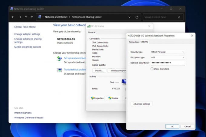 Lấy lại mật khẩu WiFi trên Windows phức tạp hơn một chút so với Mac OS. (Ảnh: CNet)