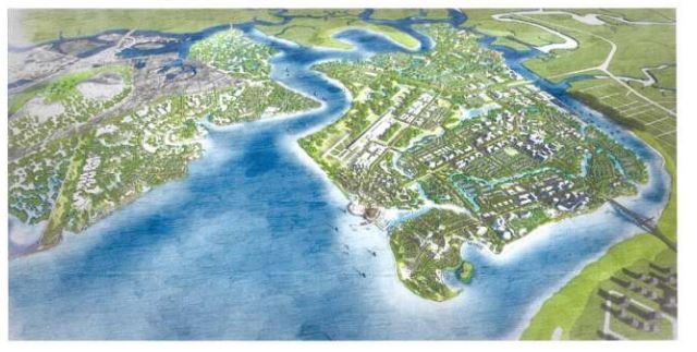Phối cảnh dự án Khu đô thị mới Gò Găng - Thành phố Vũng Tàu. Ảnh: Trích chụp báo cáo bạch Khải Hoàn Land.