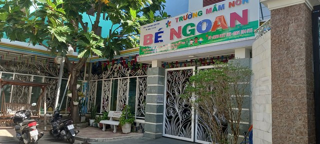 Trường mầm non Bé Ngoan (Nha Trang) nơi xảy ra sự việc cháu N tử vong.