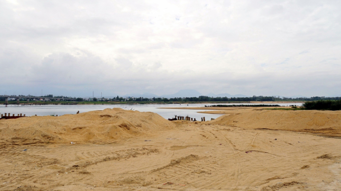 Khu vực mỏ cát tại thôn 2, xã Phước Kim, huyện Phước Sơn