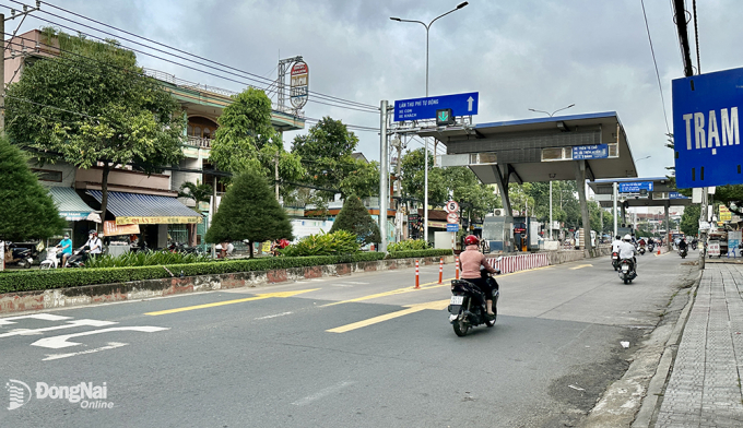 Trạm thu phí dự án BOT đường tỉnh 768 đặt trên đường Đồng Khởi (TP.Biên Hòa) đã