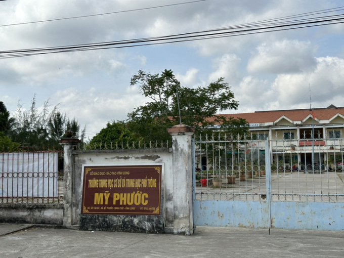 Thầy V.V.L. - chủ nhiệm lớp 8A1, Trường THCS-THPT Mỹ Phước, huyện Mang Thít, tỉnh Vĩnh Long - tùy tiện nâng, hạ điểm kiểm tra học kỳ - Ảnh: CHÍ HẠNH