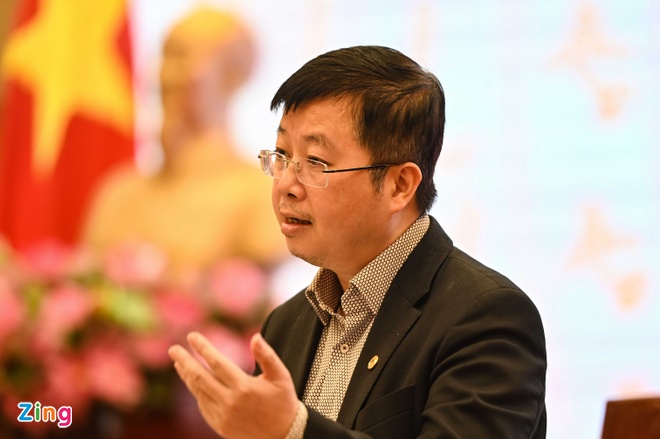 Ông Nguyễn Thanh Lâm, Thứ trưởng Bộ Bộ Thông tin và Truyền thông, phát biểu tại họp báo. Ảnh: Hồng Quang.