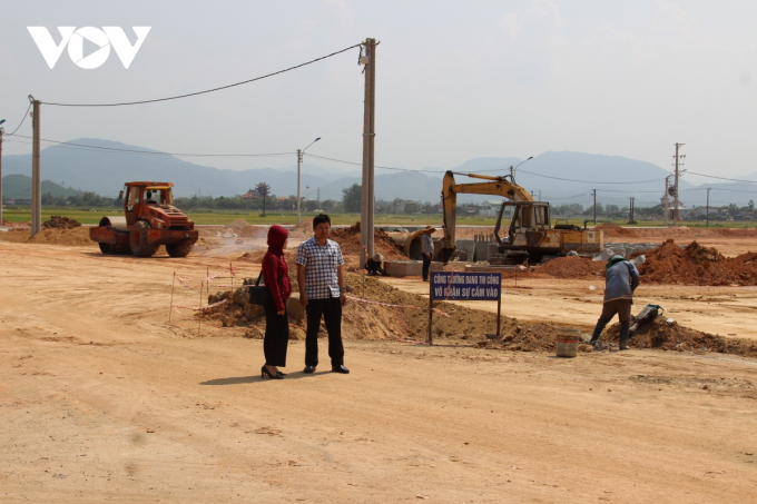 Khu tái định cư xã Nhơn Phúc, thị xã An Nhơn, tỉnh Bình Định đang được thi công.