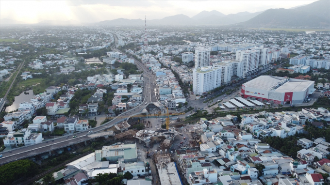 Nút giao Ngọc Hội sẽ thông xe kỹ thuật tuyến Nha Trang – Diên Khánh trước ngày 30.4. Ảnh: Hữu Long