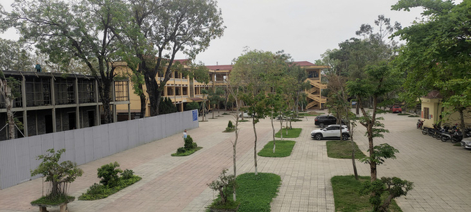 Một góc Trường THPT Lê Văn Hưu, huyện Thiệu Hóa (Thanh Hóa) - Ảnh: HÀ ĐỒNG