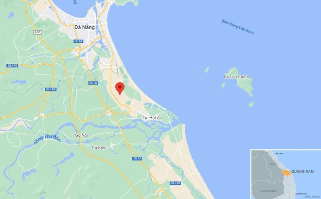 Vị trí dự án khu nhà ở cho người thu nhập thấp ở thị xã Điện Bàn, Quảng Nam. Ảnh: Google Maps.