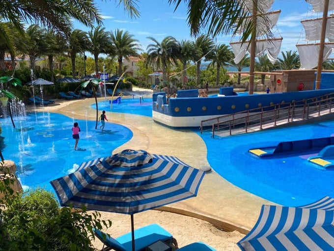 Hồ bơi khu vực xảy ra vụ đuối nước tại khu du lịch Centara Mirage Resort Mũi Né, Phan Thiết - Ảnh: CTV