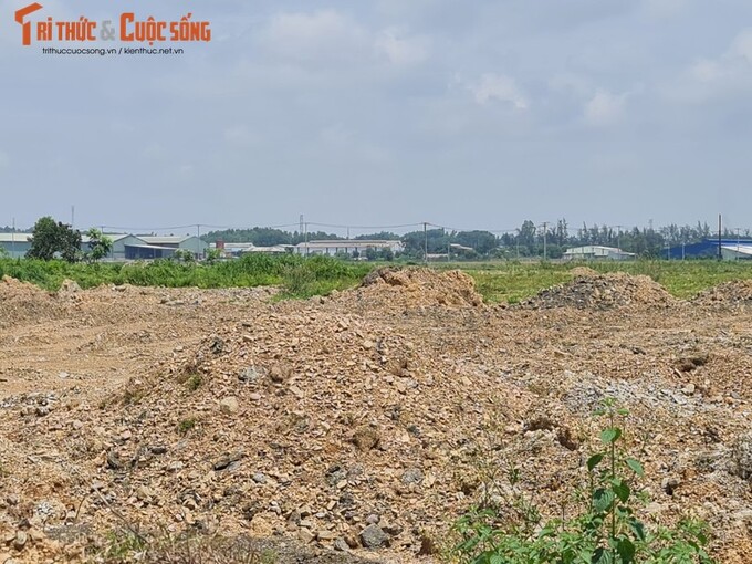 Công tác san nền vẫn đang được tiếp tục