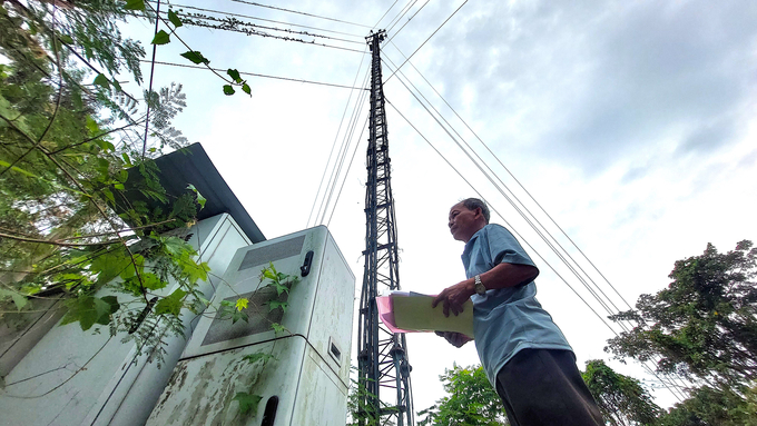 Ông Đặng Văn Khánh bức xúc vì Gtel Mobile không thanh toán tiền thuê đất lắp đặt trạm ăngten viễn thông.