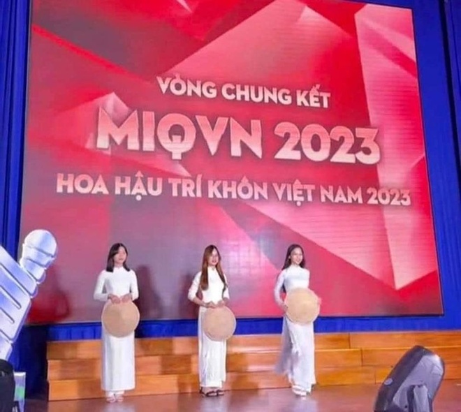 Ban tổ chức cho biết Hoa hậu trí khôn Việt Nam 2023 là tình huống giả định trong cuộc thi Gương mặt MC Nhân văn.