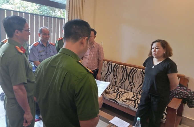 Bà Nguyễn Thị Nhung bị khởi tố về tội trốn thuế. Ảnh: Công an cung cấp.