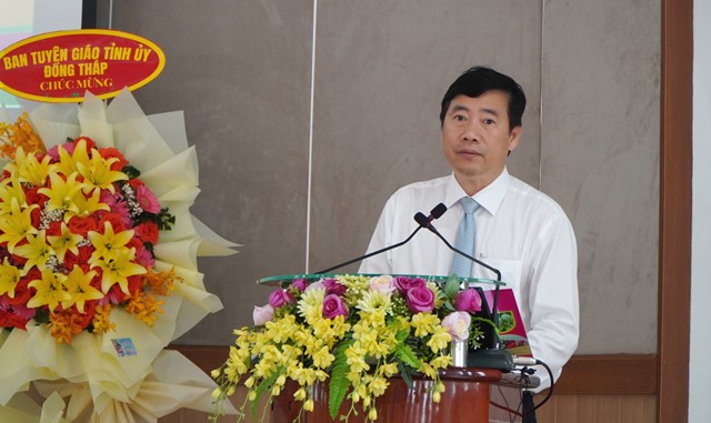 Phó Bí thư Tỉnh ủy, Chủ tịch UBND tỉnh Phạm Thiện Nghĩa phát biểu tại lễ khánh thành