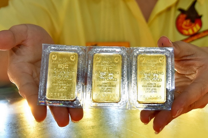 Giá vàng SJC và vàng thế giới đảo chiều tăng trở lại. (Ảnh minh họa: KT)