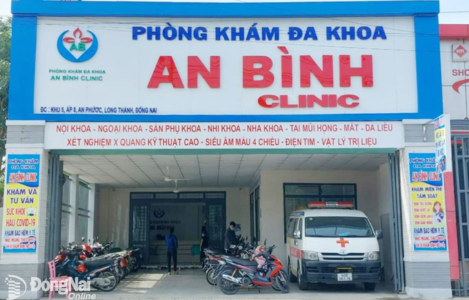 Bên ngoài Phòng khám đa khoa An Bình CLINIC (ảnh: PK)