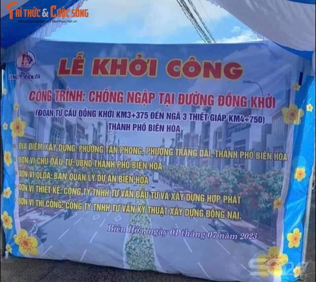 Lễ khởi công công trình chống ngập tại đường Đồng Khởi