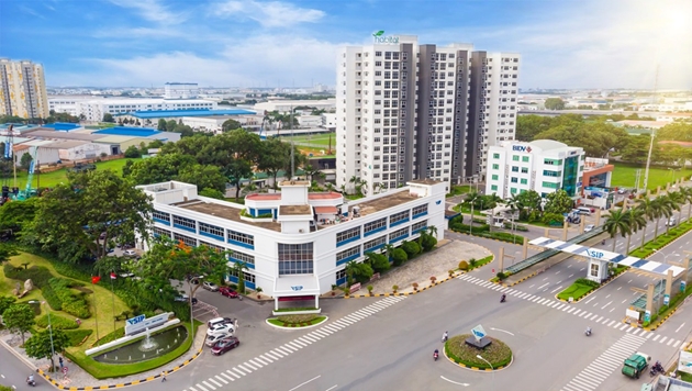 Nhiều doanh nghiệp xây dựng không phép trong KCN Vsip 1 và Vsip 2. Ảnh: Ngân Nga