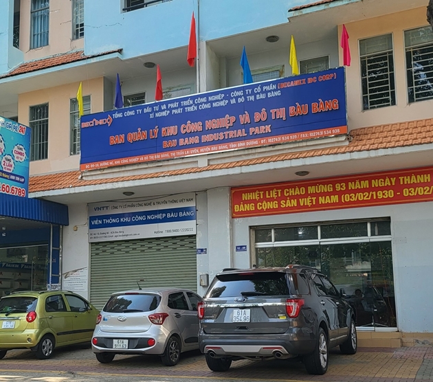 Tại KCN Bàu Bàng để nhiều doanh nghiệp xây dựng không phép. Ảnh: Ngân Nga