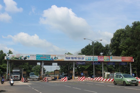 Trạm thu phí Tân Lập thuộc dự án BOT đường ĐT741 đoạn Bàu Trư - Đồng Xoài đã áp dụng giảm giá vé qua trạm