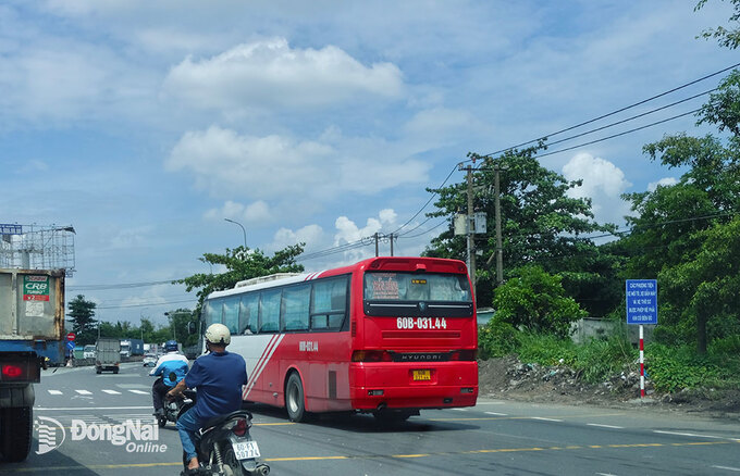 Nút giao quốc lộ 51 - đường Võ Nguyên Giáp (P.An Hòa, TP.Biên Hòa) đã được tổ chức lại giao thông Ảnh: Minh Thành