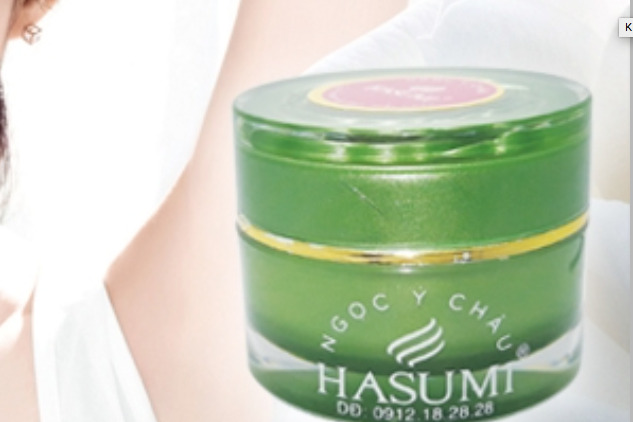 Một lô sản phẩm kem dưỡng trắng - chống nắng (Nhãn hàng HASUMI) vừa bị yêu cầu thu hồi trên toàn quốc. Nguồn: myphamngocychau.com