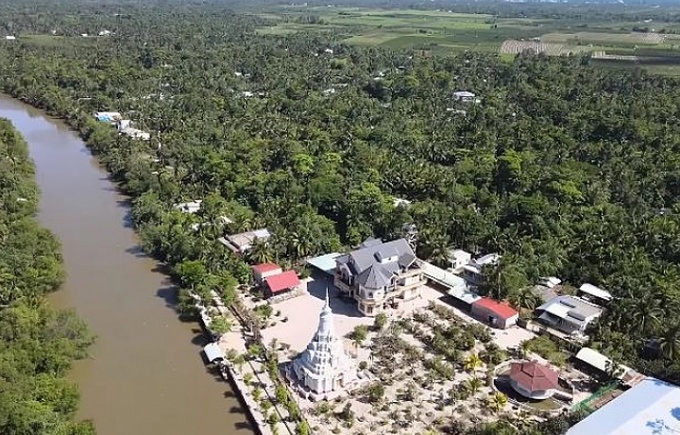 Cơ ngơi của anh Thạch Lý Sung - người nông dân đổi đời nhờ trúng số.