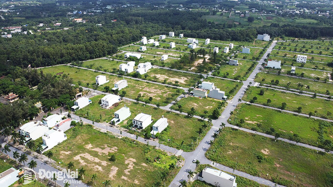 Hàng trăm khách hàng mua đất tại dự án Khu dân cư dịch vụ Giang Điền (khu A) mòn mỏi chờ đợi chủ đầu tư giao sổ đỏ. Ảnh: P.Tùng