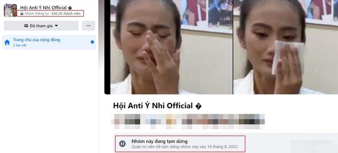 Hội anti hoa hậu Ý Nhi ngừng hoạt động