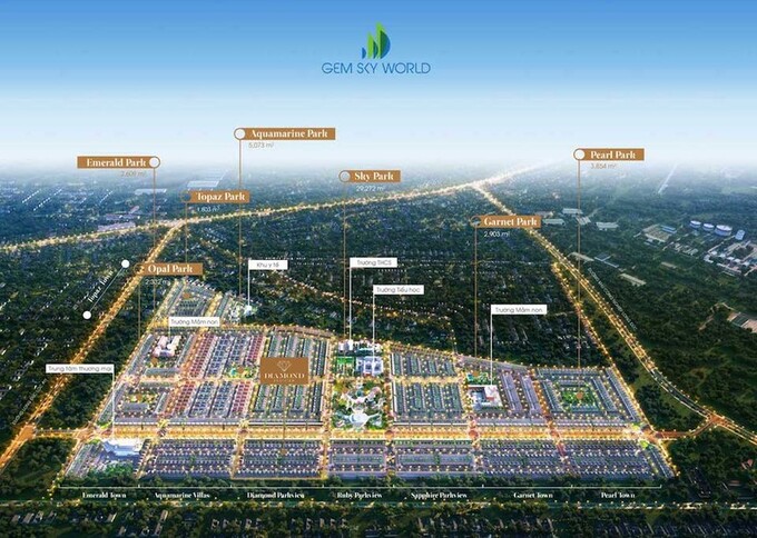 Phối cảnh dự án Gem Sky World