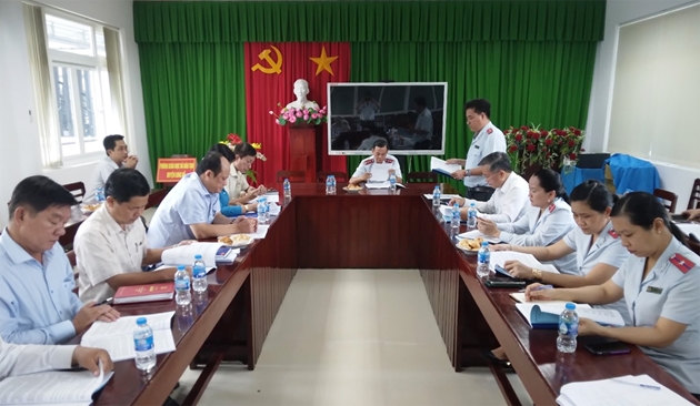 Thanh tra tỉnh Vĩnh Long công khai kết luận thanh tra việc thực hiện dự án đầu tư thiết bị tại huyện Long Hồ, thị xã Bình Minh và TP Vĩnh Long. Ảnh: ttra.vinhlong.gov.vn