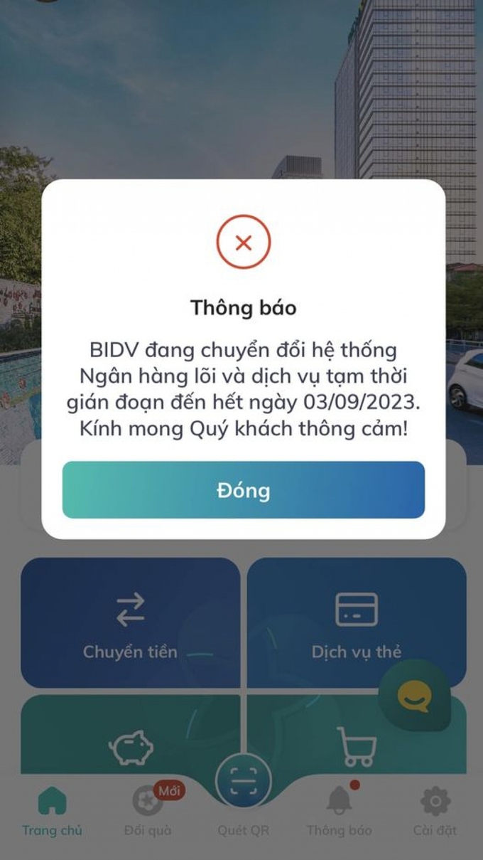 Nhiều người cảm thấy không hài lòng vì BIDV nâng cấp hệ thống không đúng thời điểm