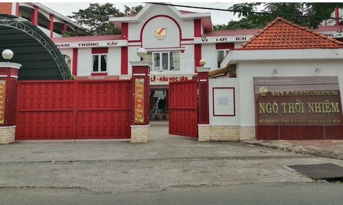 Trường THPT Ngô Thời Nhiệm - Ảnh: MINH HÒA