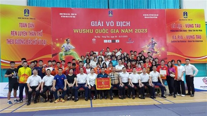 Giải vô địch Wushu quốc gia năm 2023. Ảnh Internet