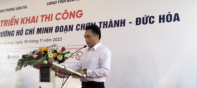 Ông Nguyễn Lộc Hà phát biểu tại buổi lễ