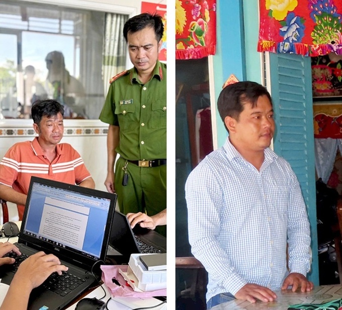 Bị can Thiền (bên trái) và Tâm - Ảnh: TIẾN VĂN