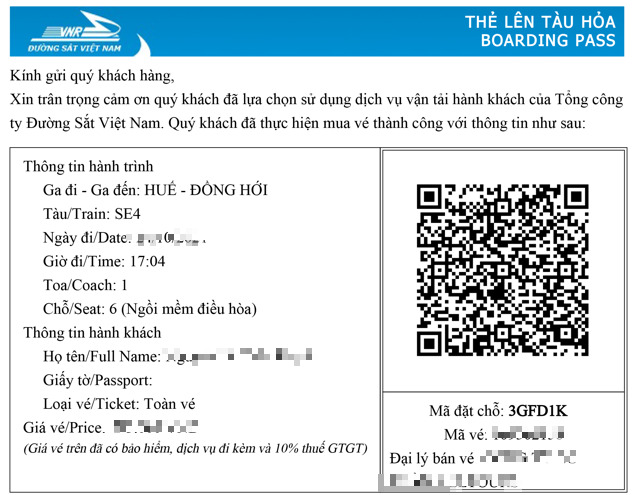 Người dân có thể mua vé qua website, ngân hàng và ví điện tử tích hợp sẵn tiện ích mua vé tàu.