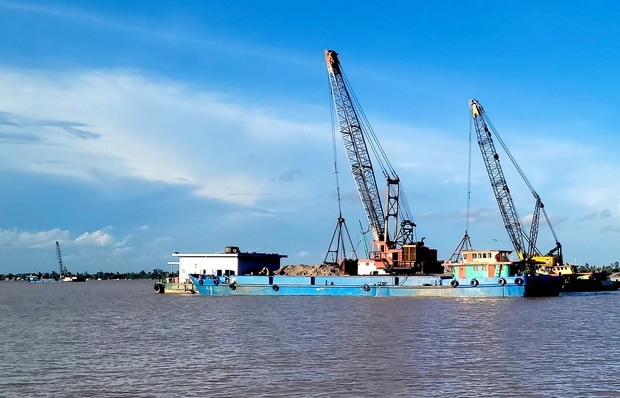 Mỏ cát của Công ty Trung Hậu - Tổng 68