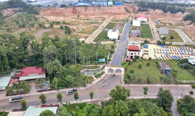 Dự án Green Valley City được tỉnh Bình Dương giao 5.389 m2 đất suối Giỏ nhưng không thông qua đấu giá. (Ảnh: Lê Xuân Thọ)