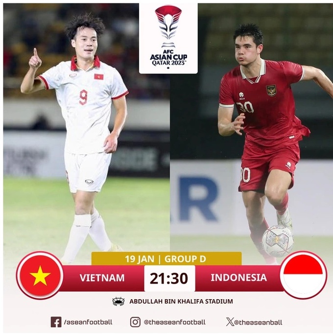 Việt Nam (trái) được đánh giá cao hơn Indonesia - Ảnh: Asean Football