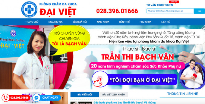 BS Trần Thị Bạch Vân, Phòng khám đa khoa Đại Việt bị xử phạt tước giấy phép hành nghề. Ảnh chụp màn hình